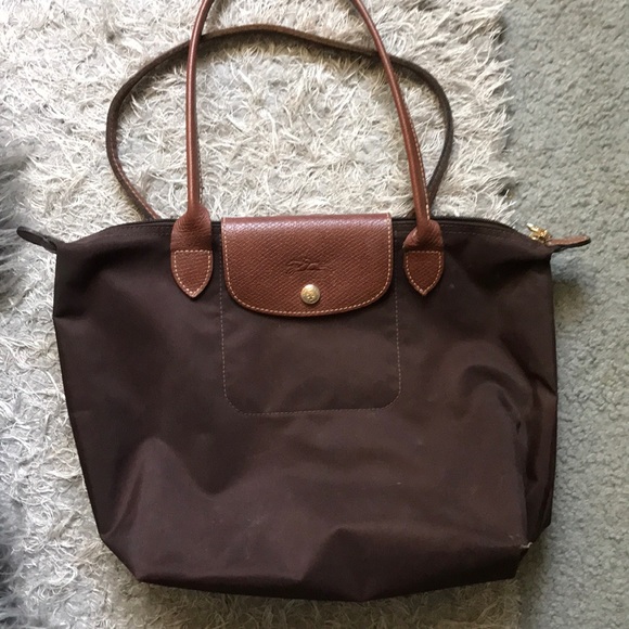 Longchamp Medium Nylon Tote in Brown - Picture 1 of 4